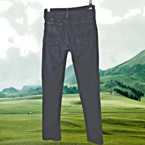 Signature Jeans Womans 10 Large Low Rise Ankle Skinny Pants Dark Wash - Picture 8 of 13